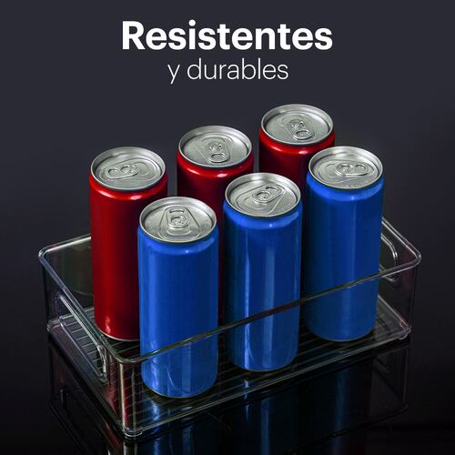 AGBOX Organizadores Para Refrigerador Set De Contenedores 8 Piezas con Asas TH-CONTREF02