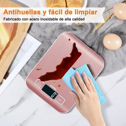 Báscula  Electrónica Led con bluetooth con App para medir grasa corporal, peso, masa muscular, edad metabólica  plata.