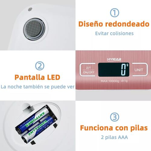 Báscula  Electrónica Led con bluetooth con App para medir grasa corporal, peso, masa muscular, edad metabólica  plata.