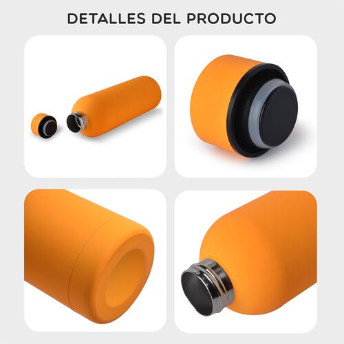 AGBOX Termo Botella Acero Inoxidable Fría/caliente 750 ML Naranja AG-TERAM01.