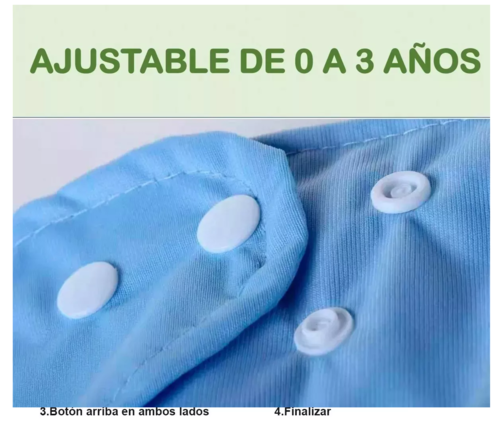 Pañales Ecologicos Paquete 5 Reutilizable + 5 Insertos Cafe-verde-morado-amarillo-azul colores pasteles