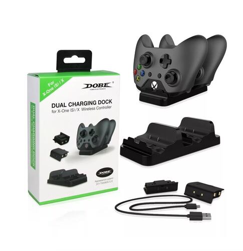 Base Cargadora Doble Negro