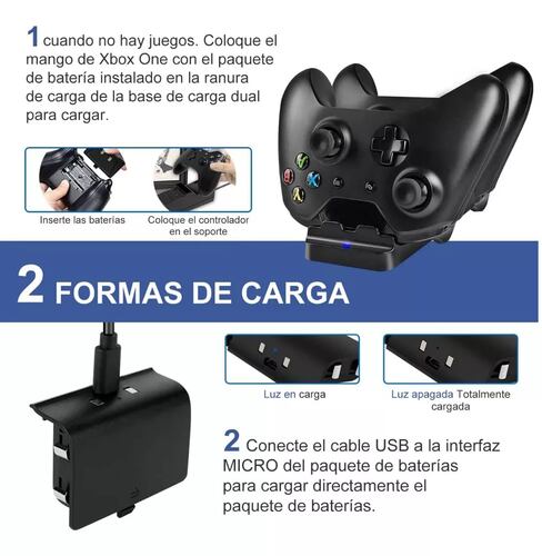 Base Cargadora Doble Negro