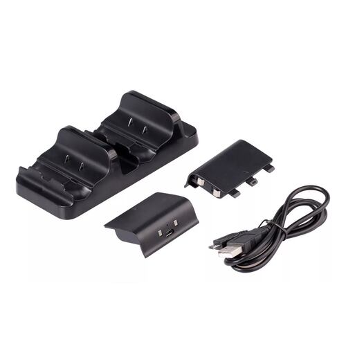Base Cargadora Doble Negro