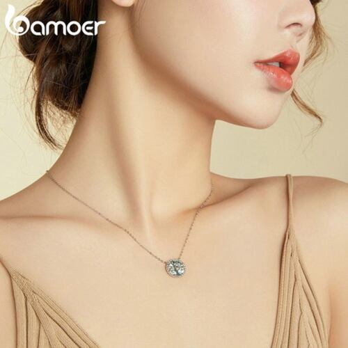 Collar Árbol De La Vida Chapado En Oro Blanco Plata 