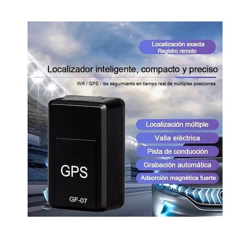 Mini Localizador Magnético Gps Autos En Tiempo Real En Maps Negro