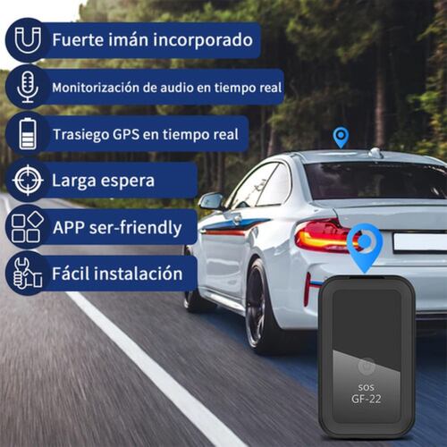 Rastreador Gps Navegador Mini Localizador Negro