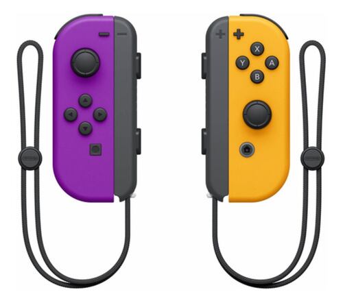 Set de control inalámbrico Nintendo (L)/(R) morado neón y naranja neón