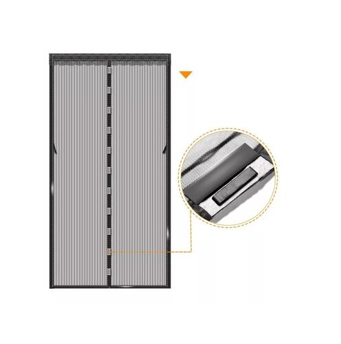 Malla Mosquitera/mosquitero Magnetico 2pz Negro