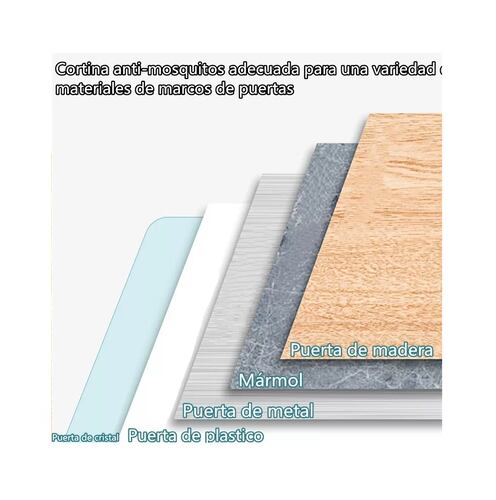Malla Mosquitera/mosquitero Magnetico 2pz Negro