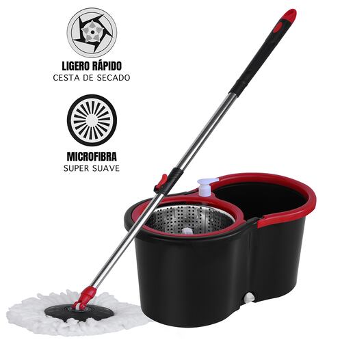 AGBOX Trapeador Giratorio Spin Mop 360 Sistema De Limpieza AG-SPINMOP