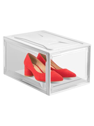 AGBOX Zapateras Apilables Premium Alexa 12 Pack Blanco ZAP12BL.