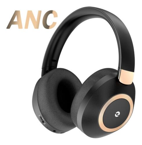 Audífonos Inalámbricos Bluetooth Diadema Con Microfono Negro, Dorado