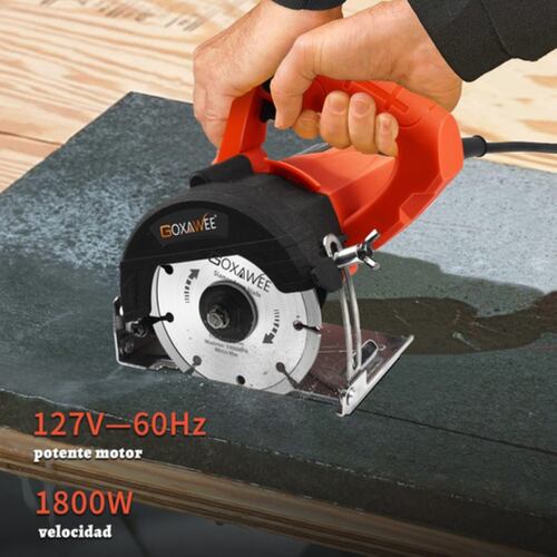 Sierra Circular Cortadora Para Azulejos Marmol 1800w Naranja 