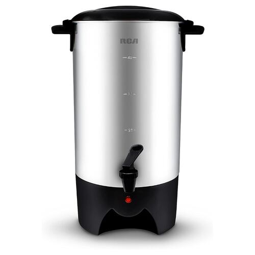 Cafetera Percoladora RCA Acero Inoxidable 6L 40 Tazas RC-6L