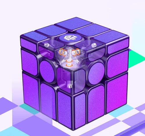 Cubo M 3x3x3, Rubik Profesional Magnético Morado