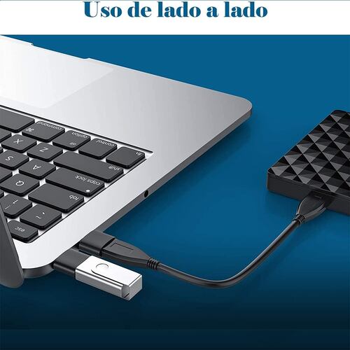 Adaptador Usb Tipo C Hembra A Usb Macho Negro