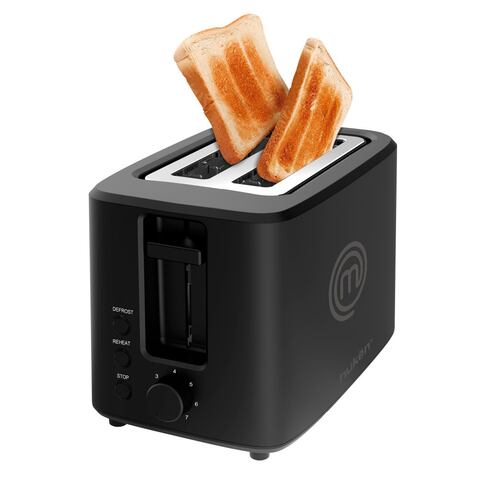 Tostador de Pan MasterChef 2 Rebanadas Negro MK-T-2