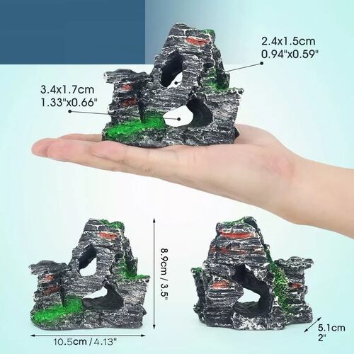 Kit 30 Pcs Plantas Artificiales Decorativas Acuario Pecera
