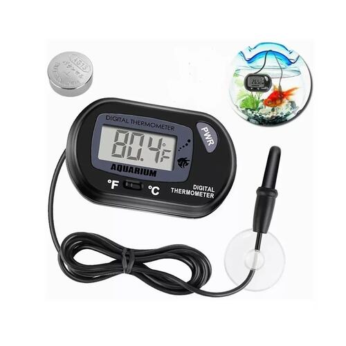 Termometro Digital Lcd Acuario Pecera Sonda Temperatura Agua