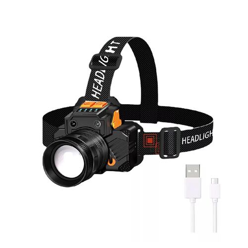 Lámpara Led Cabeza Minera Recargable Descargable Impermeable