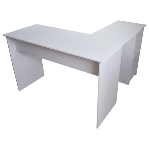Escritorio Moderno Esquinero Hogare home Office Estudiantil Color Blanco