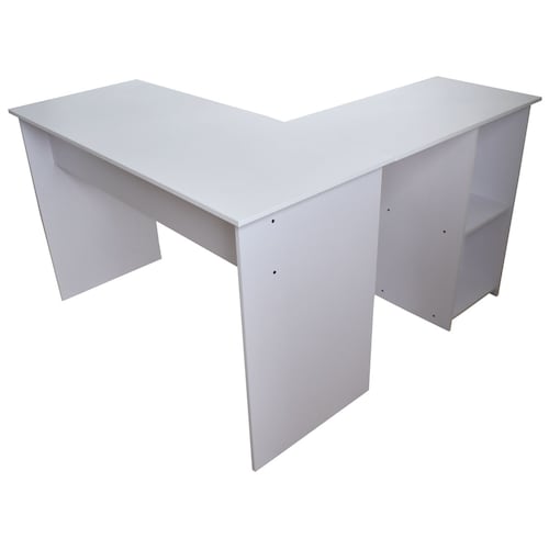 Escritorio Moderno Esquinero Hogare home Office Estudiantil Color Blanco