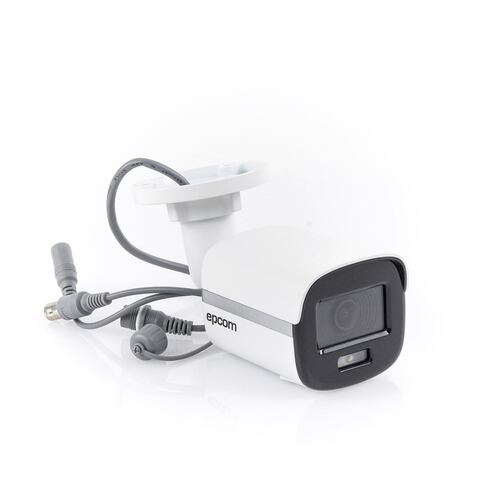 Cámara tipo bala EPCOM B8-TURBO-C  de 2MP Con Grabación a color y micrófono integrado 24/7  metálica  Para exterior IP67.