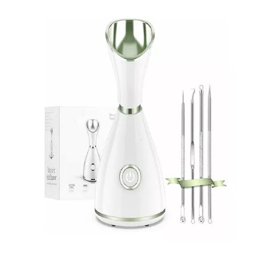 Facial Vaporizador Nano Iónico Sauna Facial Poros Limpieza Color Verde