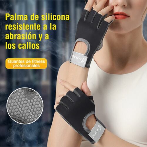 Guantes Gym Tacticos Pesas Crossfit Gimnasio Negro L