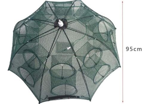 Trampa Plegable Red Pesca Cangrejos Peces Jaibas 16 Agujeros 