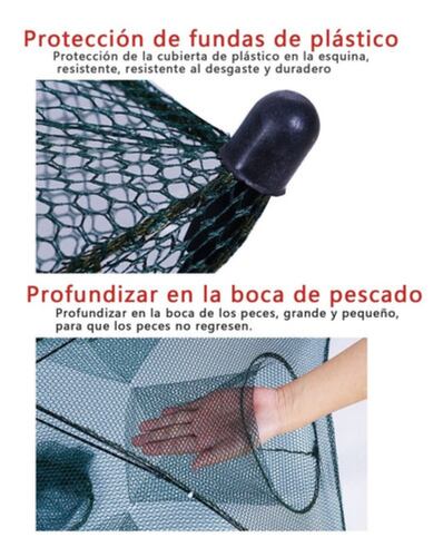 Trampa Plegable Red Pesca Cangrejos Peces Jaibas 16 Agujeros 