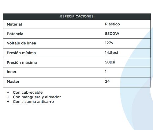 Regadera Eléctrica de Baño de 3 Temperaturas 5500W de Potencia Incluye telefono.