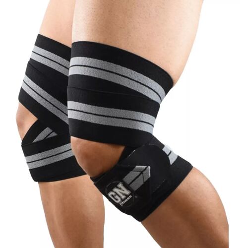 Vendas Para Rodilla Calidad Premium Crossfit Gym Negro/Gris