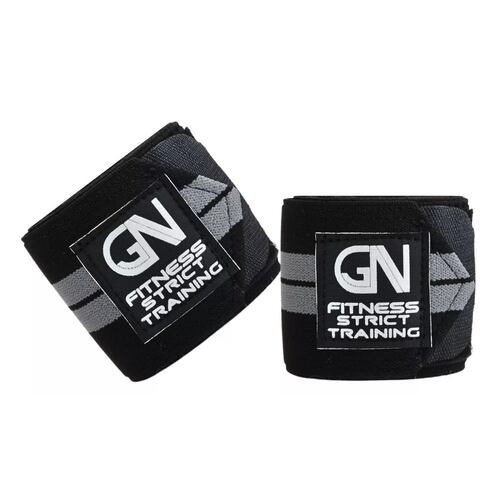 Vendas Para Rodilla Calidad Premium Crossfit Gym Negro/Gris