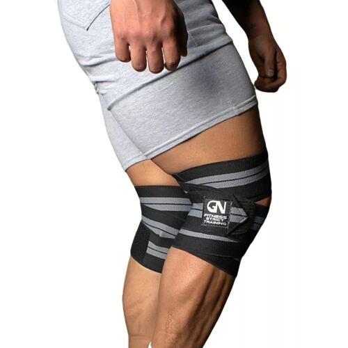 Vendas Para Rodilla Calidad Premium Crossfit Gym Negro/Gris