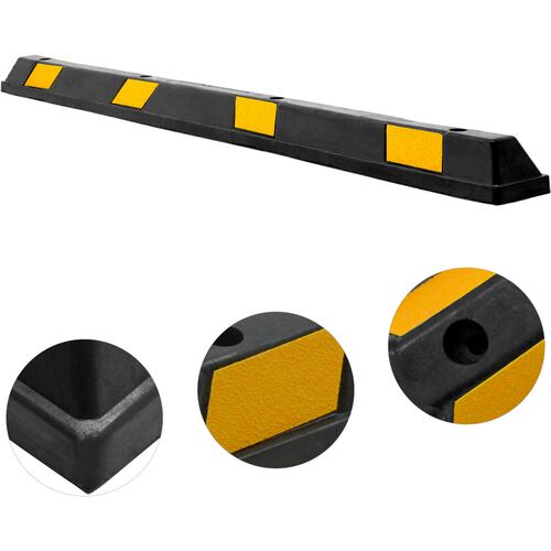  2 Topes Estacionamiento Anti Reflejante Seguridad Uso Rudo