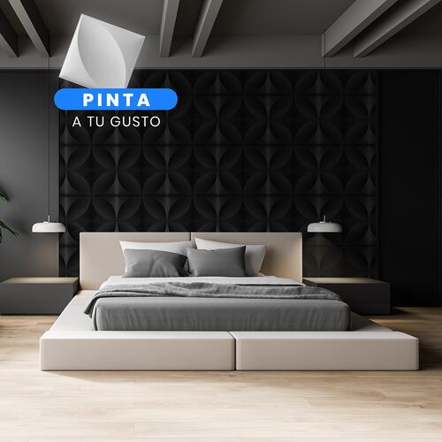 AGBOX Panel Decorativo de Pared 3D Set de 12 Piezas Diseño Hojas TH-PANL04