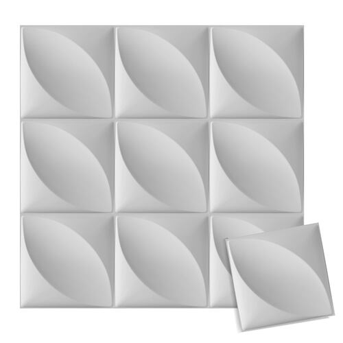 AGBOX Panel Decorativo de Pared 3D Set de 12 Piezas Diseño Hojas TH-PANL04