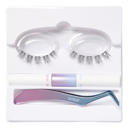 Kit De Pestañas Postizas Kiss Falscara Wisp Volumizing