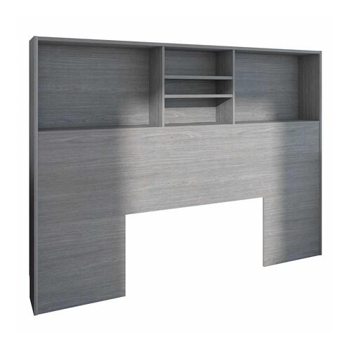 Librero Cabecera Queen Playcon Color Gris.