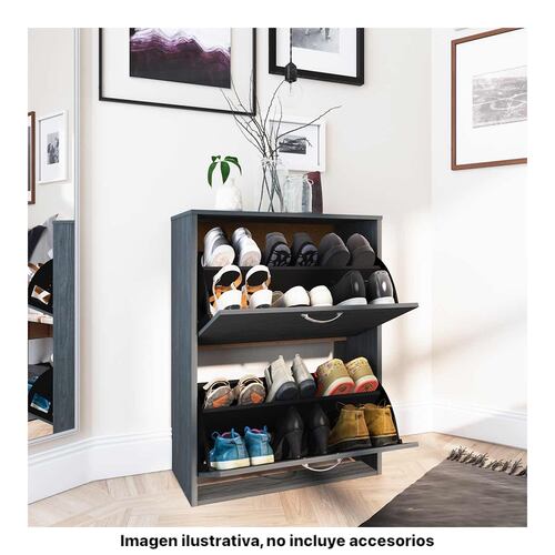 Zapatera Organizador 12 Pares Playcon  Color Gris