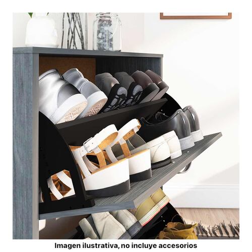 Zapatera Organizador 12 Pares Playcon  Color Gris