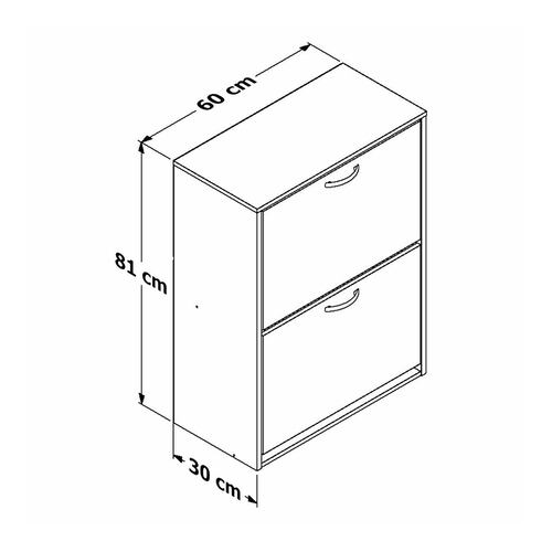Zapatera Organizador 12 Pares Playcon  Color Gris
