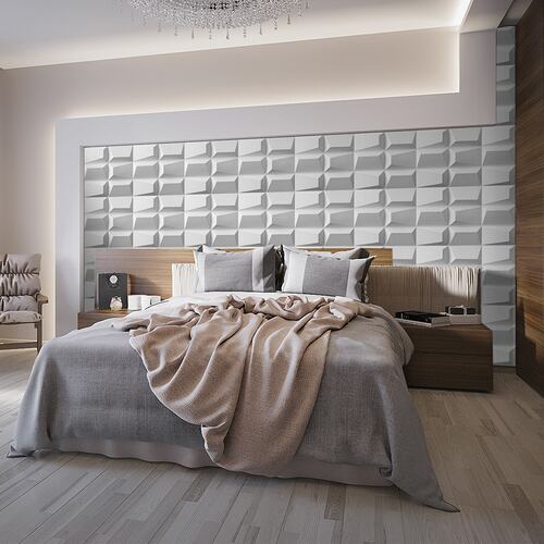 AGBOX Panel Decorativo de Pared 3D set 12 Piezas Diseño Cuadros Grandes TH-PANS085