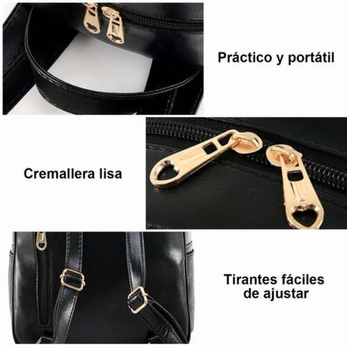 Bolsas De Mujer 4 Piezas Color Negro