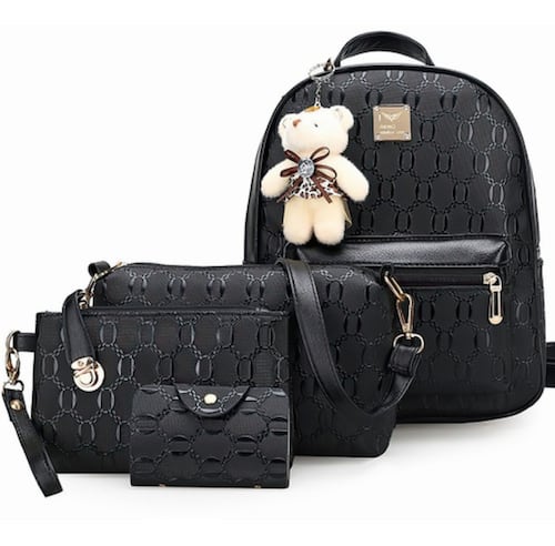 Bolsas De Mujer 4 Piezas Color Negro