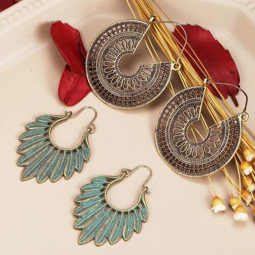Aretes Bohemios Vintage Largos, Cortos 8 Pares Multicolor