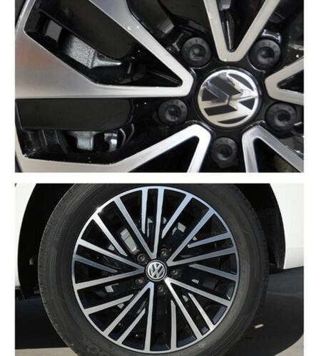 4 Tapas Centro De Rin Vw Jetta A6 A7, Bora, Tiguan 65mm Plata