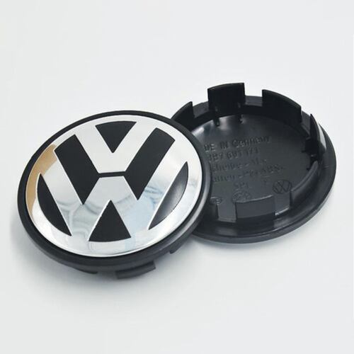 4 Tapas Centro De Rin Vw Jetta A6 A7, Bora, Tiguan 65mm Plata